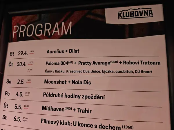Program Klubovny